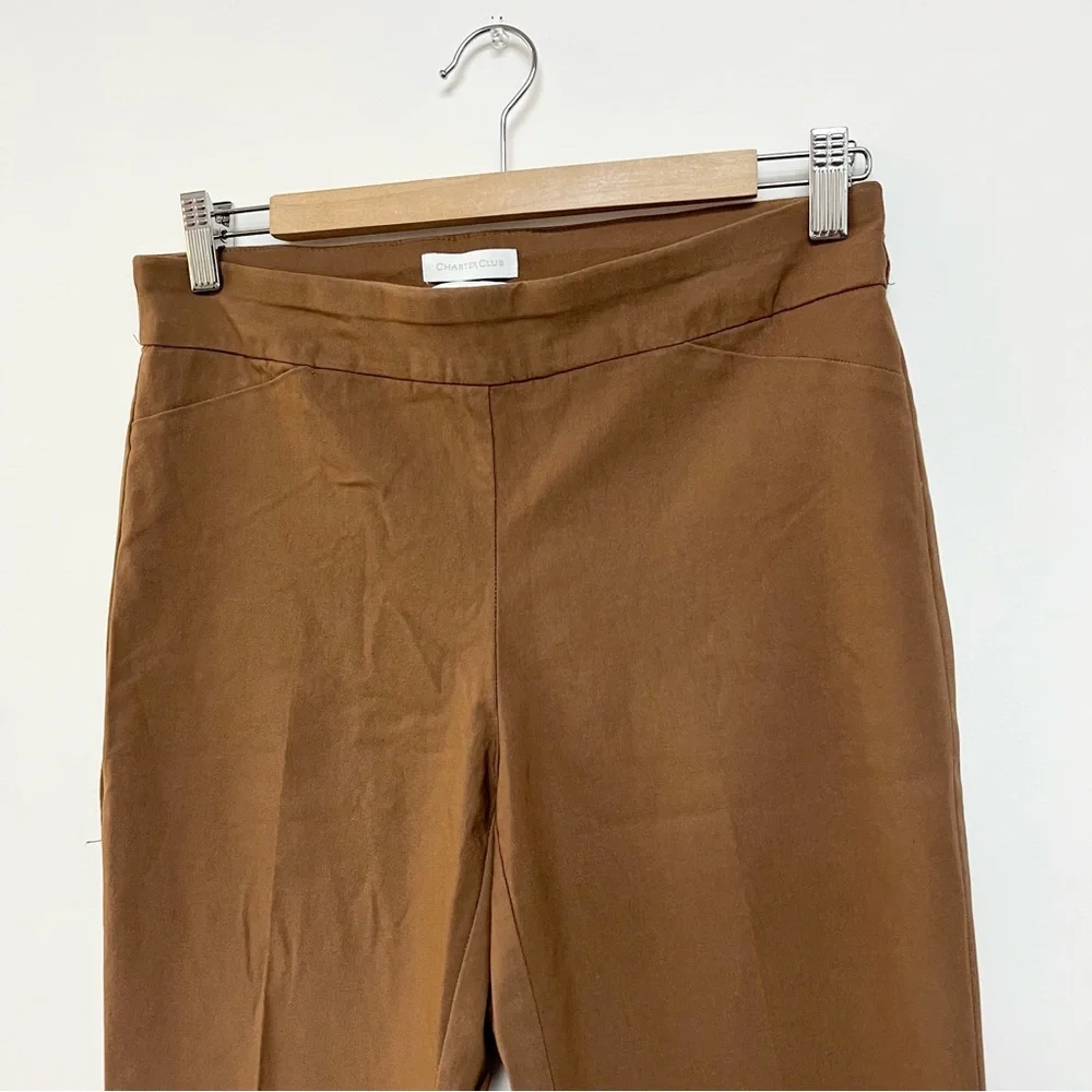 Charter Club Cambridge Skinny Slim Ponte Dress Pants Business Tapered Leg Size 8 - Picture 5 of 10